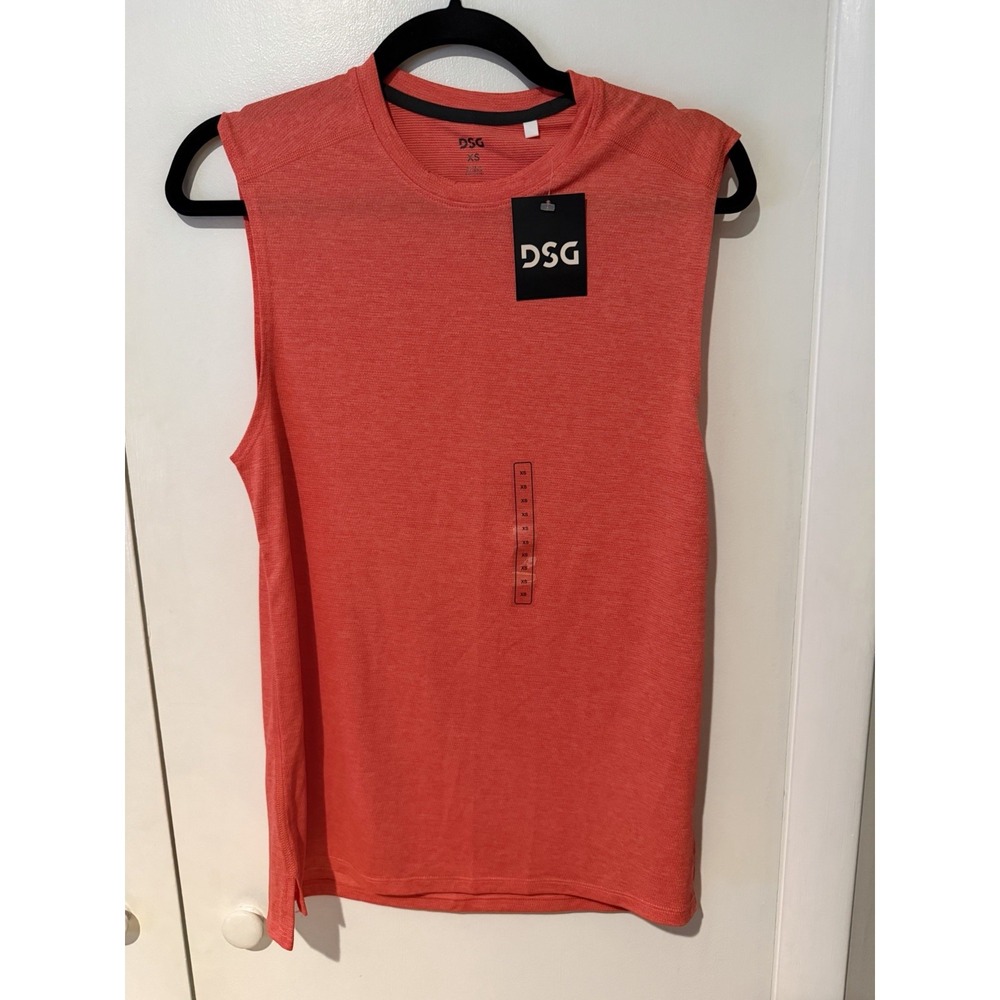 DSG Men's Movement Tank Cabana Coral Size XS Running Training Gymwear Light